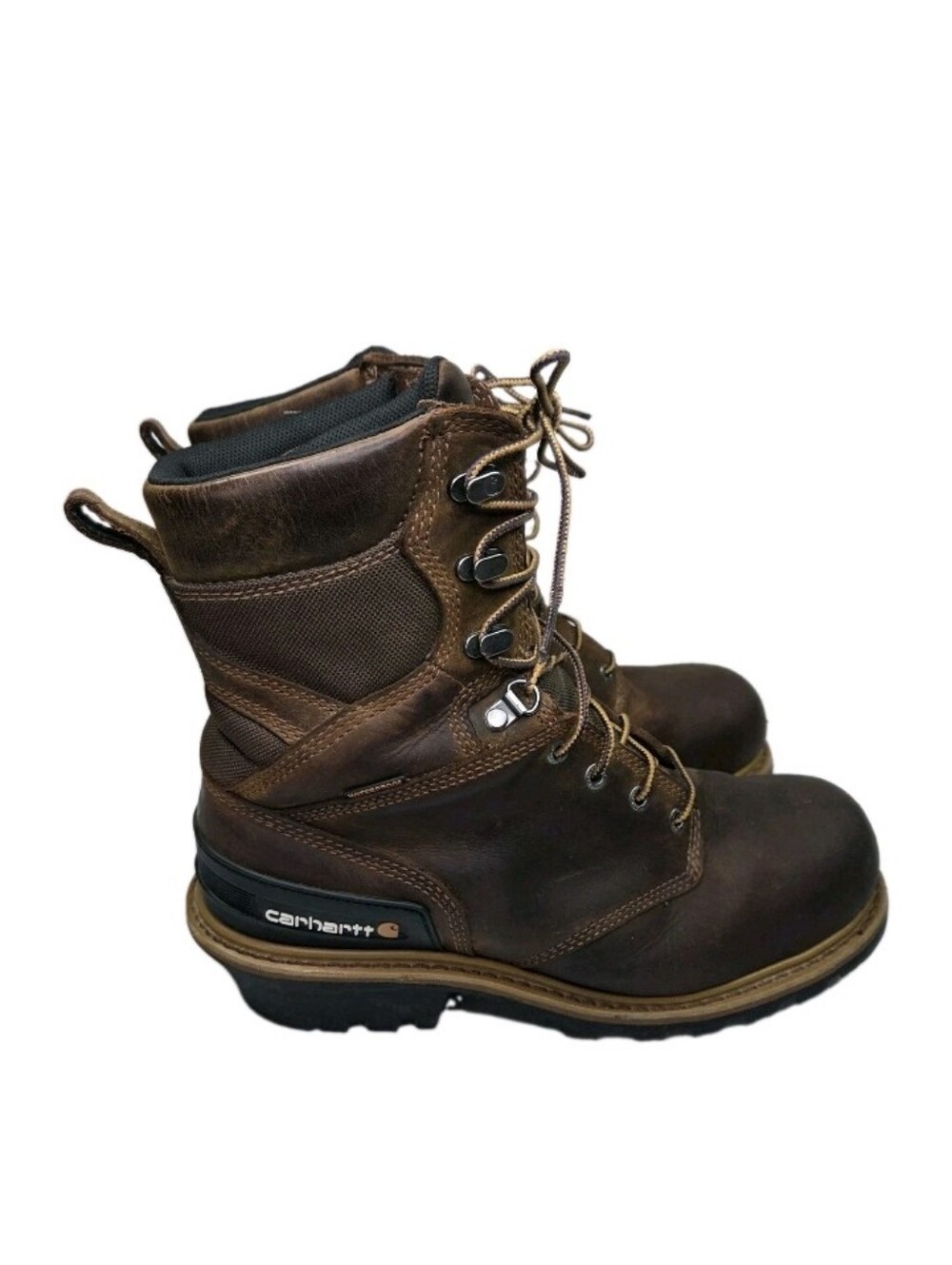 Carhartt Woodworks Composite Toe Waterproof Insulated Logger Boot Size 11W Brown